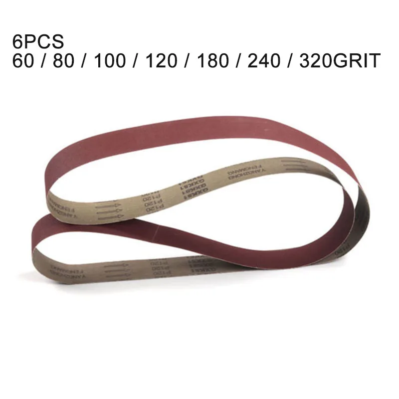 

5x210cm 2x82 Sanding Belt 50~320 Grit Fr Metal Wood Grinding Abrasive Tool