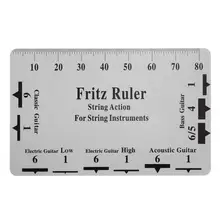 Гитарная струна измеритель натяжения струн шаг линейка, измерительный инструмент Классическая электроакустическая гитара lutier Инструмент Линейка для гитары