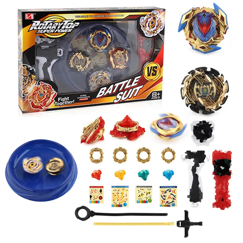 

Hot Children Gifts Classic Toy for Child 4 Set Beyblade Arena Spinning Top Metal Fight Bey Blade Fusion Bayblade Stadium