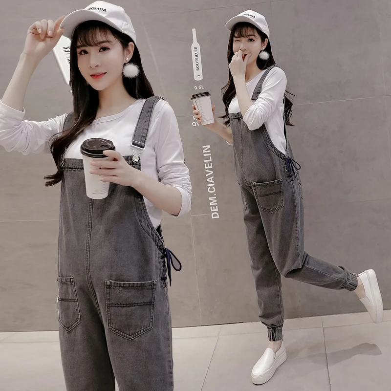 dark grey overalls