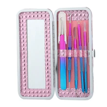 5 шт. инструмет для удаления черных точек комплект Нержавеющая сталь комедонов Удаление прыщей прибор для очистки лица