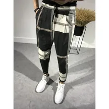 M-3XL стилист одежда Bigbang модные летние на заказ шаровары грили плюс размеры костюмы уличная хип хоп мотобрюки для мужчин