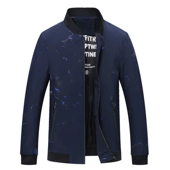 

New High Quality Arrival Spring Men's Youth Solid Fashion Jacket Male Zipper Casual Slim Fit Mandarin Collar Autumn Jacket