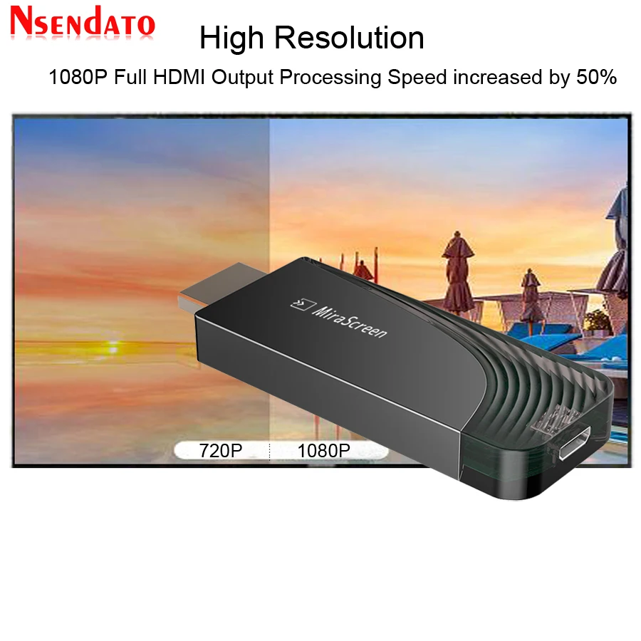 Mirascreen Video Wireless WiFi Display TV Dongle Receiver Media Airplay Miracast