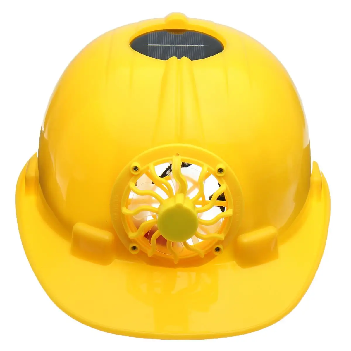 

Solar Power Fan Helmet Outdoor Working Safety Hard Hat Construction Workplace ABS material Protective Cap Powered Yellow