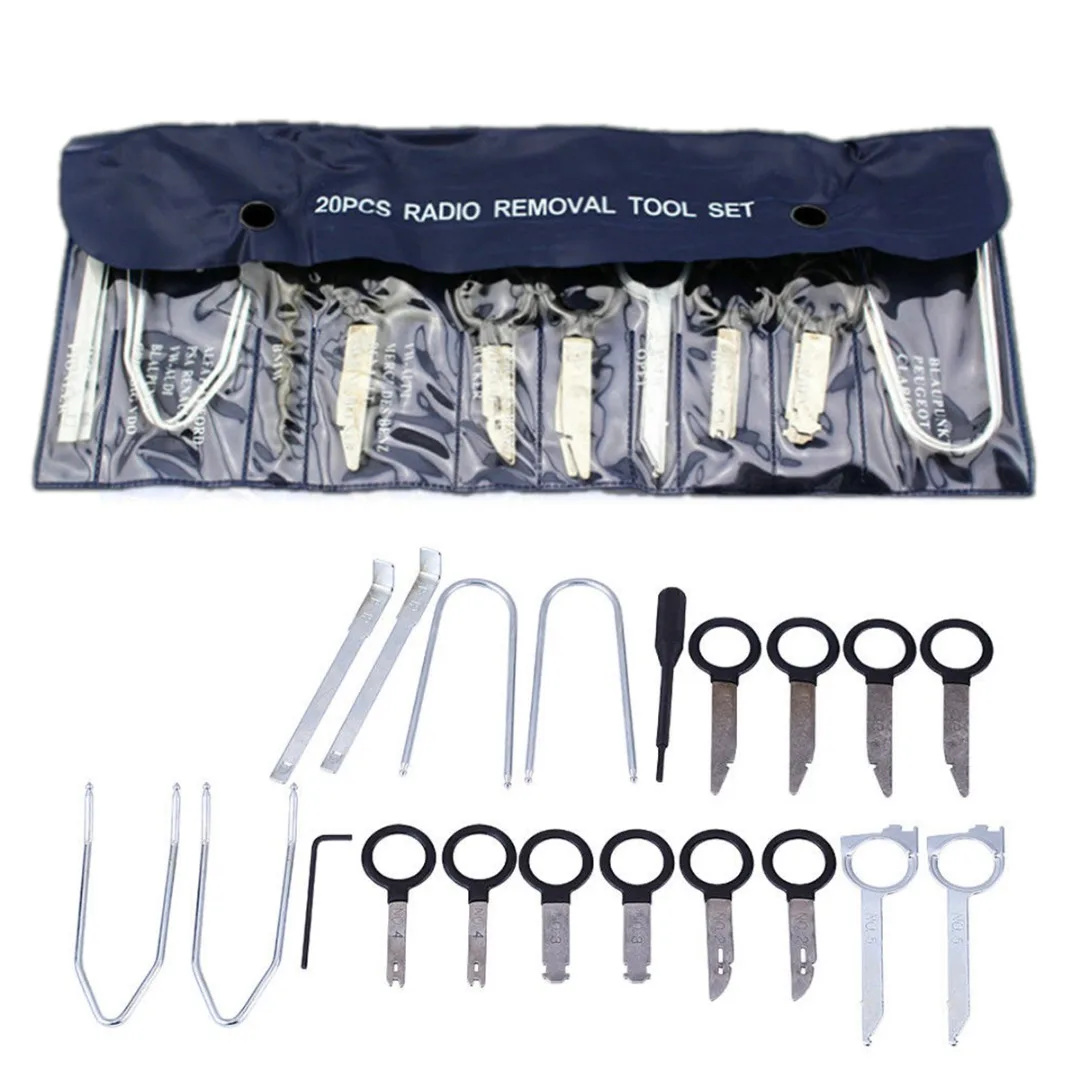 

20pcs/set New Car Radio Stereo Audio Dash CD Player Removal Tool For VW/Audi/Renault
