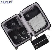 5 шт./компл. высокое качество полиэстровый тканевый дорожная сумка Чемодан Органайзер Упаковка Куб организатор дорожные сумки Упаковка Куб