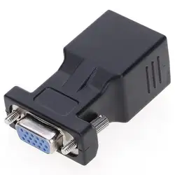 VGA Extender Женский к LAN CAT5 CAT6 RJ45 адаптер для сетевого кабеля