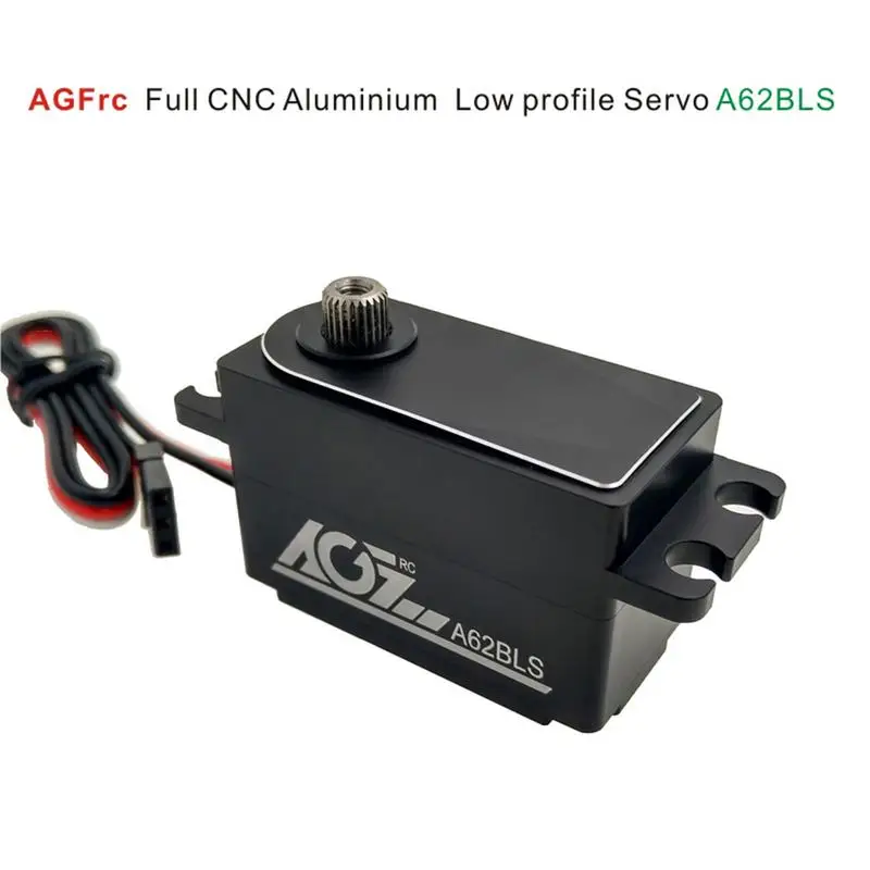 

AGF A62BLS Full CNC Aluminium Case LOW Profile 12Kg Torquer Brushless Motor Servo for 1:8 RC Car