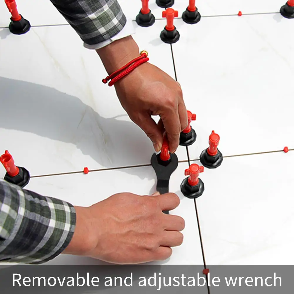 

50pcs/set level wedges Tile Spacers Plier Leveler Tiling Brick Floor Leveling Locator Clip Aid Replace Needle