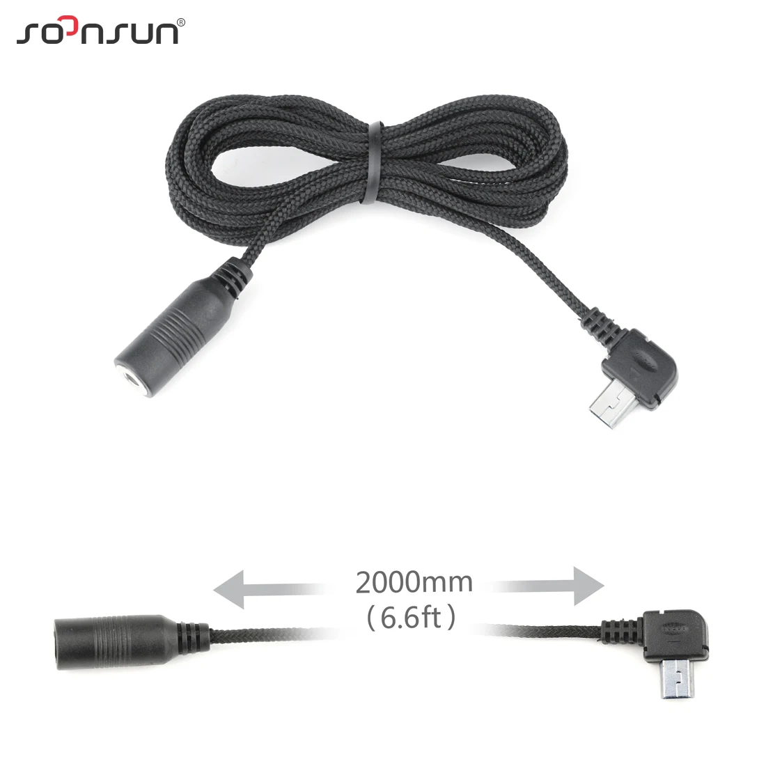 Кабель переходник SOONSUN Mini USB 2 м с внешним микрофоном 3 5 мм для GoPro Hero + 4 аксессуары Go