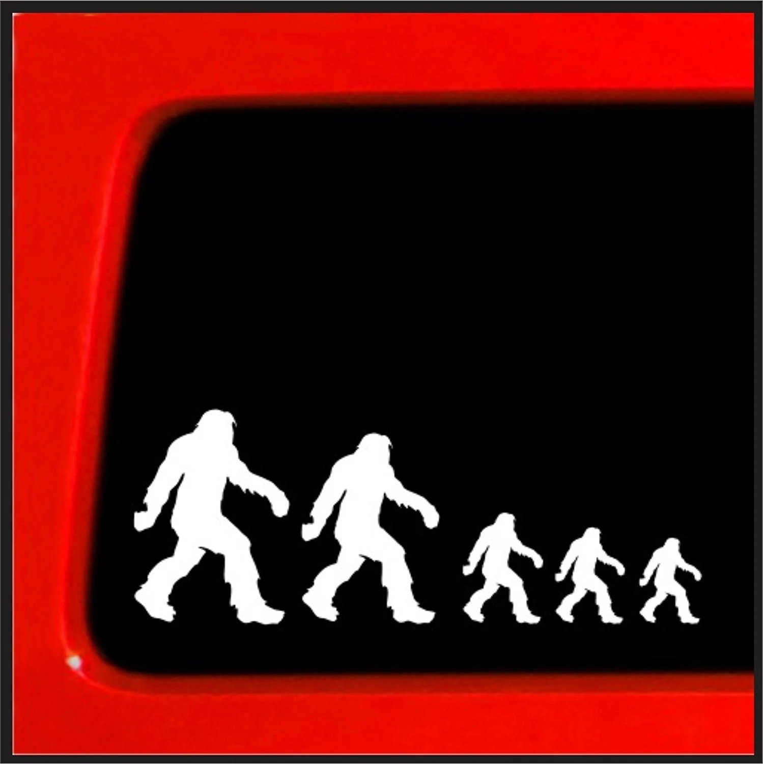

Sasquatch stick figure family bigfoot Vinyl Decal Sticker funny Nobody window new 18x6cm
