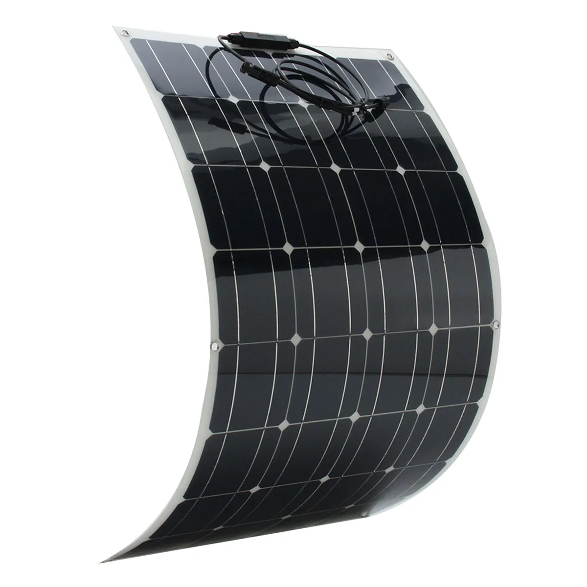

KINCO Light 18V 100W Monocrystalline Semi-Flexible Solar Panels DIY Portable Solar Battery With 1.5m Cable For Car Battery