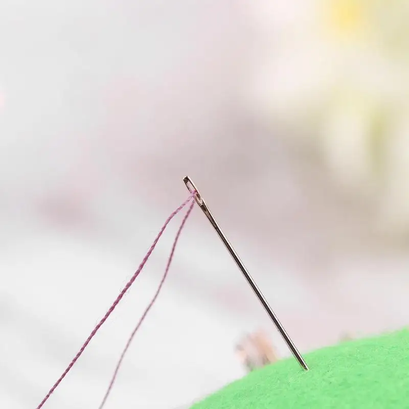 

6pcs Blind Man Hand Knitted Metal Side Hand Sewing Needles DIY Embroidery Tools Embroidery Mending Sewing Accessories