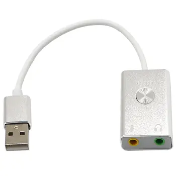 

USB Virtual 9.1 Sound Adapter With USB Port For Desktop Or Laptop