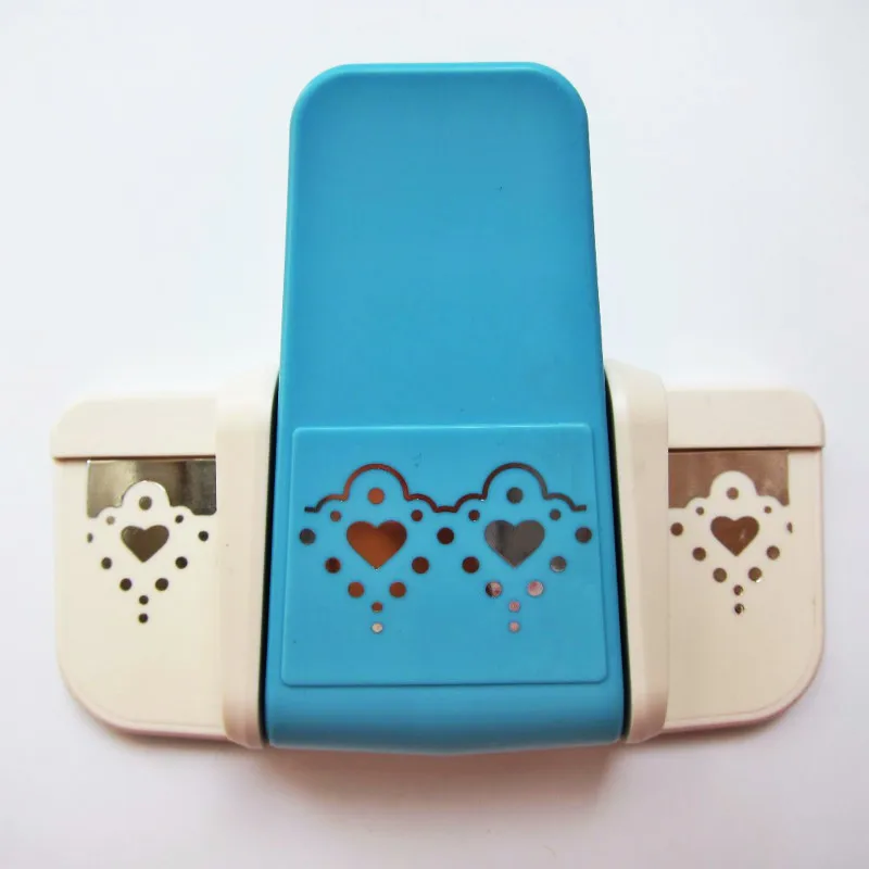 

1pcs Fancy Border Embossing Punch Scrapbooking Handmade Edge Device DIY Paper Cutter Unilateral Hollow Double Hea Hole Puncher