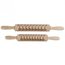 Горячие деревянные рельефные Скалки выпечки печенья торт декоративные тесто ролик плесень