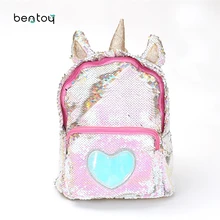 New Sequins Unicorn Backpack Women PU Leather Mini Travel Soft Bag Fashion SchoolBag For Teenager Student Girls Book Bag Satchel New Sequins Unicorn Backpack Women PU Leather Mini Travel Soft Bag Fashion SchoolBag For Teenager Student Girls Book Bag Satchel