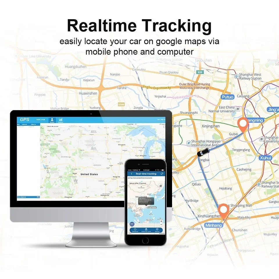 VJOYCAR TK905 TK915 TKSTAR 3g 2G Магнитный gps трекер WCDMA GSM/LBS местоположение автомобиля в