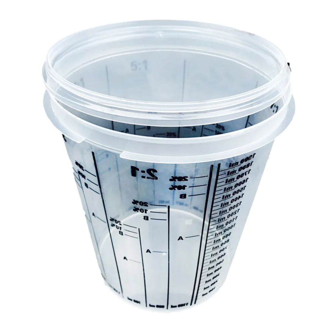 

1pc New Plastic Paint Mixing Cups Extra Large 2300ml Calibrated Paint Mixing Cup for Car