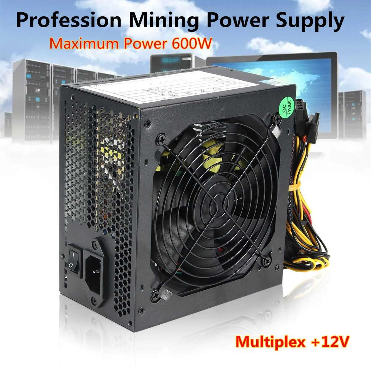 600 W PC PSU التيار الكهربائي الأسود الألعاب هادئة 120 مللي متر مروحة 20/24pin 12 V ATX جديد وحدة إمداد الطاقة للكمبيوتر ل BTC 600 W PC PSU التيار الكهربائي الأسود الألعاب هادئة 120 مللي متر مروحة 20/24pin 12 V ATX جديد وحدة إمداد الطاقة للكمبيوتر ل BTC