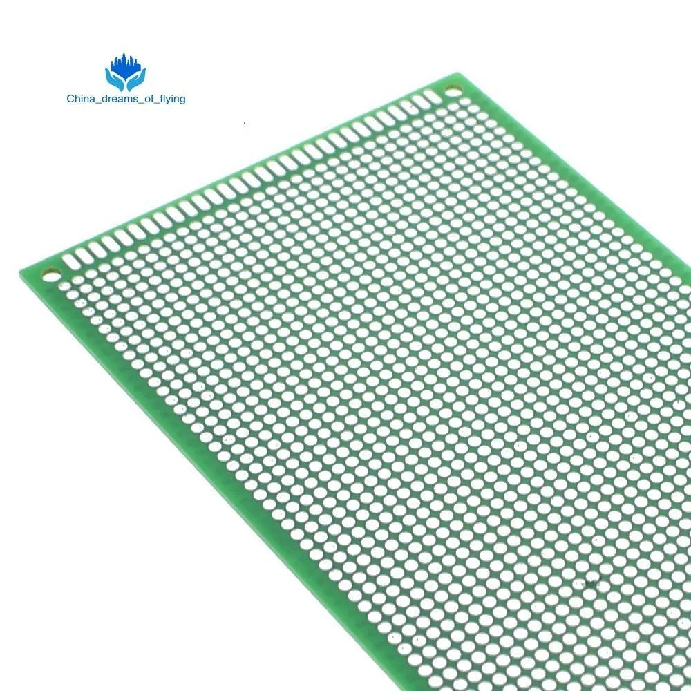 1 шт. 9x 15 см Прототип PCB 2 слоя 9*15 см панель универсальной платы двойная сторона 2,54 мм зеленый