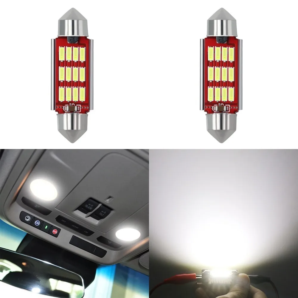 

1 Piece Festoon Bulb 36mm 39mm C5w 4014 Led Canbus No Error Car Dome Interior Led Lights Lamp Auto Reading Car Light