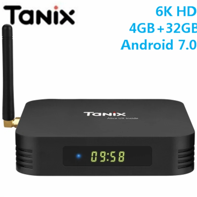 Tanix TX6 TV Box Allwinner H6 2.4GHz 5.8GHz WiFi 6K H.265 4GB 32GB Set Top Support 5.1 Surround Sound BT5.0 Android 7.0 |