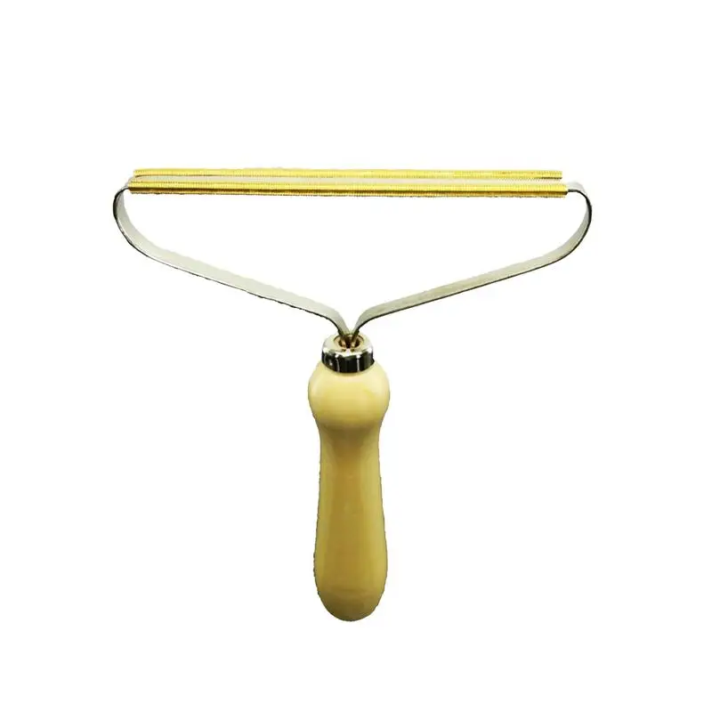 

Sweater Comb Fuzz Pills Lint Ball Remover For Cashmere Woollen Sweater Knitwear Metal And Wooden Material Portable Sweater Comb