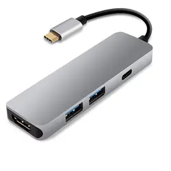 Для MacBook/Chromebook Pixe с интерфейсом расширения type-c usb type C для usb-адаптера, 3,1 USB C (Thunderbolt 3) до 3 концентратора