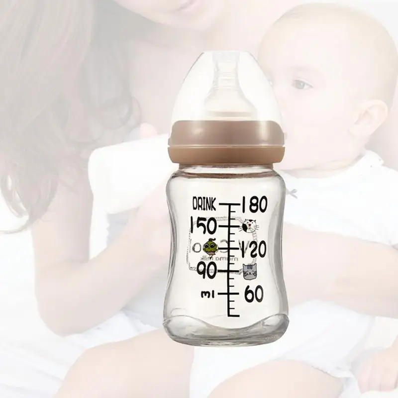 Wide mouth glass storage bottle Multi function connectable breast pump