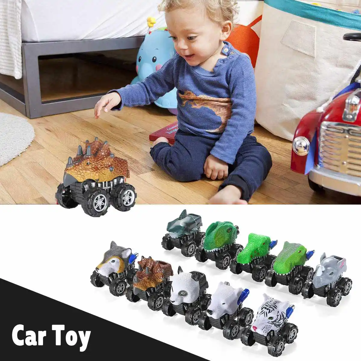 

Dinosaur Car Truck Removable Dinosaur Toy Car Mini Models New Children's Gifts Toys Dinosaur Models Mini Child Toys