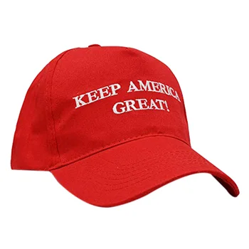 

1 Pcs Keep America Great Donald Trump Slogan With Usa Flag Cap Adjustable Baseball Hat Red