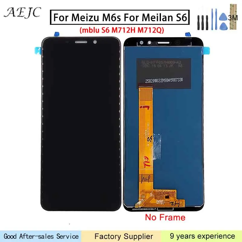 

For Meizu M6s Meilan S6 mblu S6 M712H M712Q LCD screen display+touch screen panel digitizer Replacement 5.7" For Meizu M6s LCD
