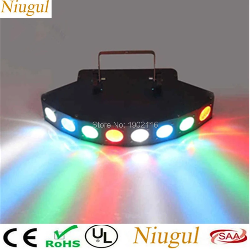 

RGBW Eight Eyes Scanner/Mini LED Spider Light/Full Color LED Scan Stage Beam Effect Lighting/Home Party Disco Light System Show