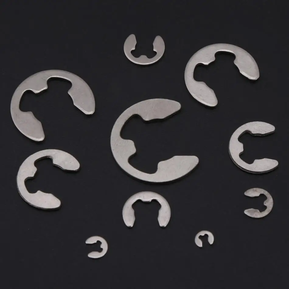 200 шт E clips стопорное кольцо шайба из нержавеющей стали Открытие оснастки шайбы
