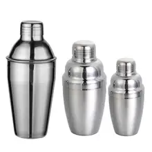 Шейкер для смешивания коктейля из нержавеющей стали, барная посуда для мартини, инструменты бармена, профессиональные барные инструменты 250 мл/350 мл/550 мл