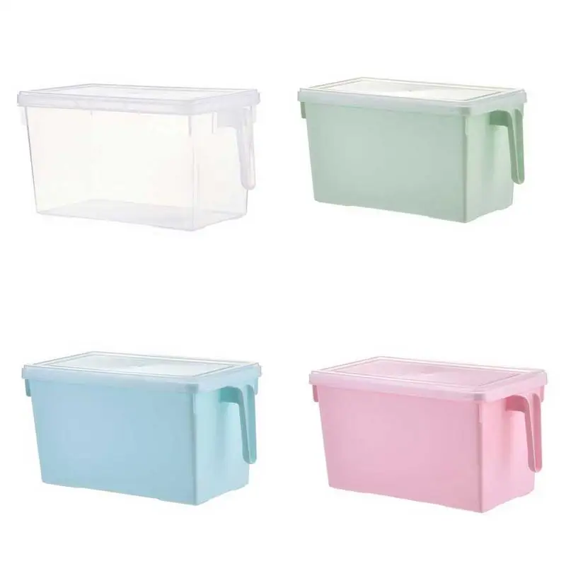 

Innovative Storage Box With Handle Preservation Box For Vegetable Fruit Refrigerator Organizer With Cover Container Sealed Box