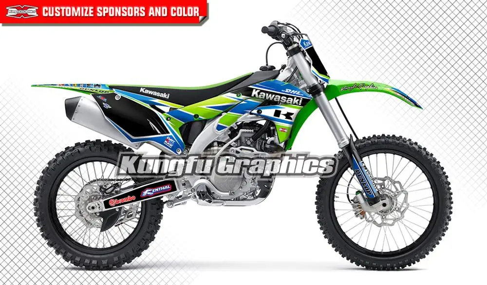 И рисунком кунг-фу Графика мотоцикл наклейки Cross Racing комплект MX Aufkleber Набор для