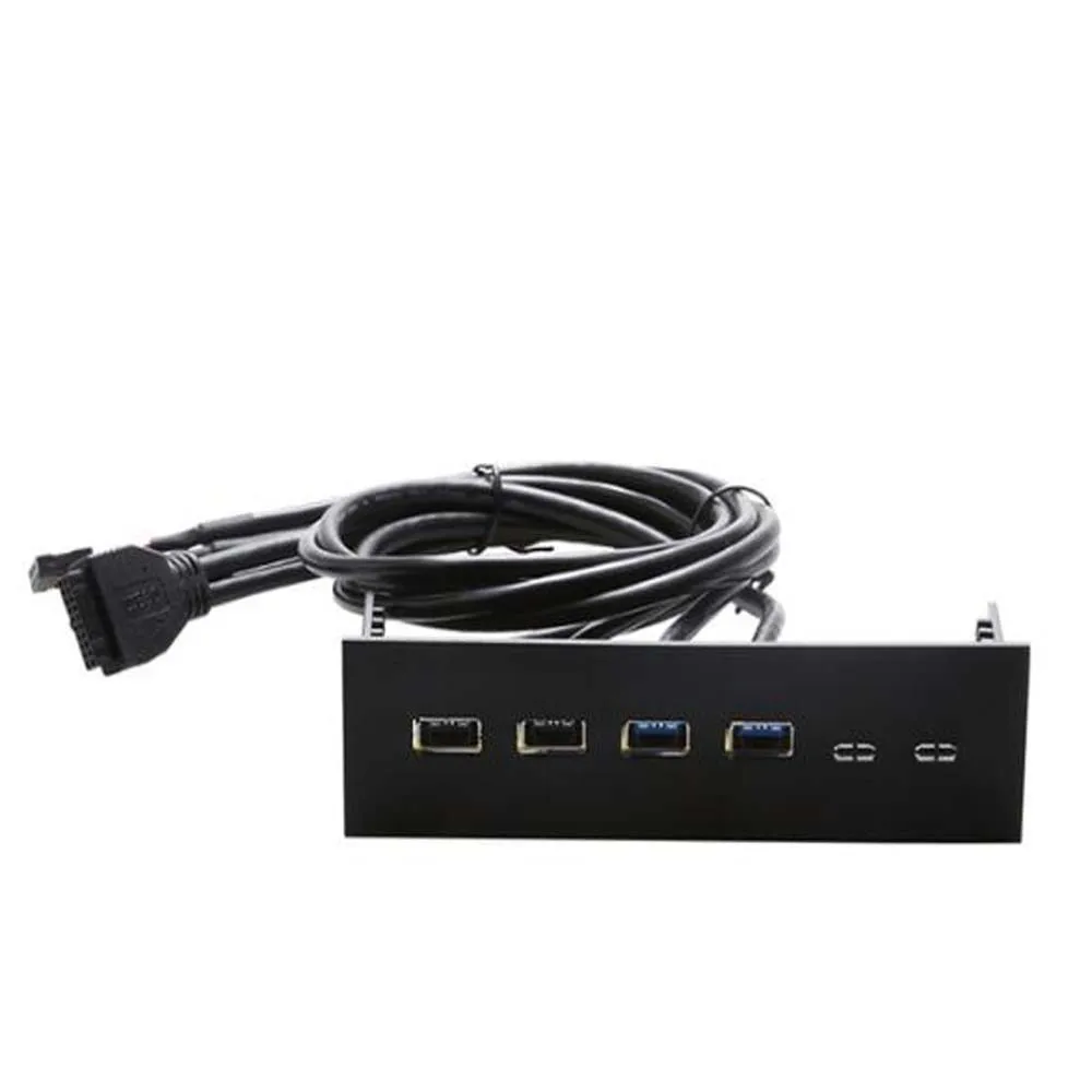 

5.25'' inch useful Front Panel 4Ports USB HUB 3.0 2.0 Expansion Adapter Connector for PC computer