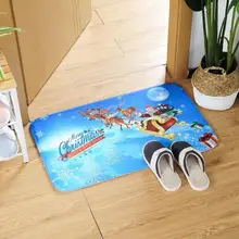 Merry Christmas Санта Клаус фланелевый ковер Противоскользящий домашний коврик для пола ковры гостиная спальня ванная комната коврики декоративные коврики