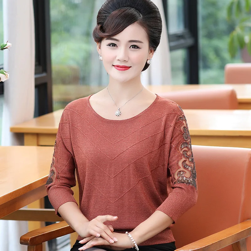 

Fashion O-Neck Hollow Out Sweater Female Spring Korean Knitted Jumper For Women Ladies Pullover Tricot Pull Femme Plus Size 4XL