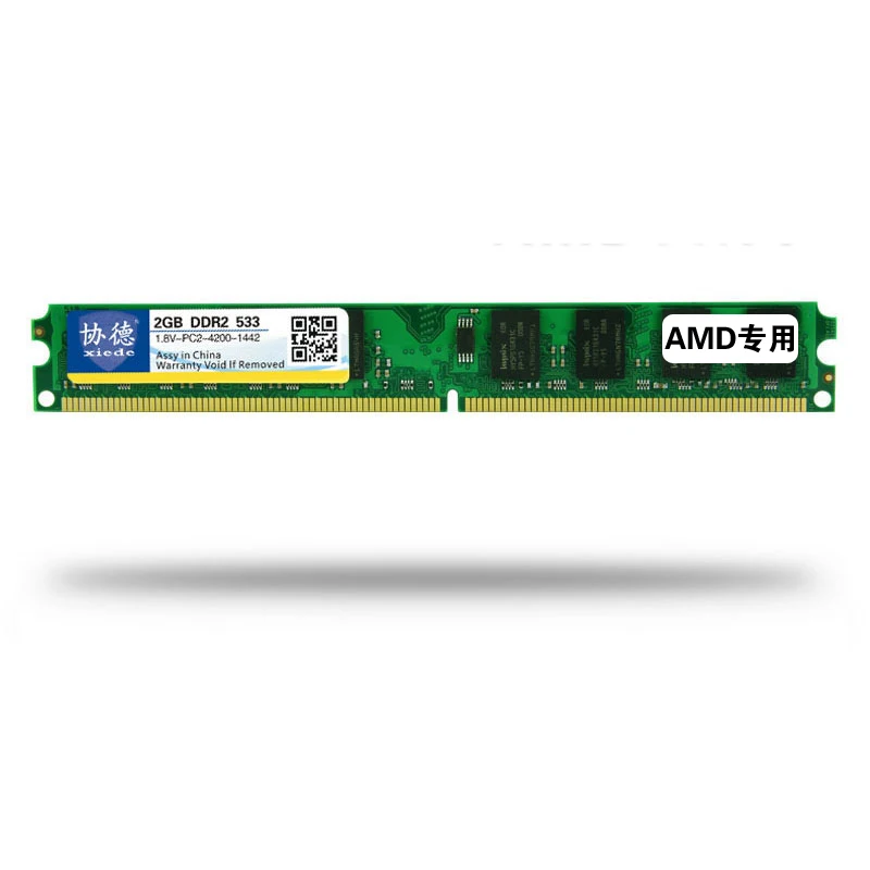 

XIEDE Desktop Computer Memory RAM Module DDR2 533 PC2-4200 240PIN DIMM 533MHz For AMD X023