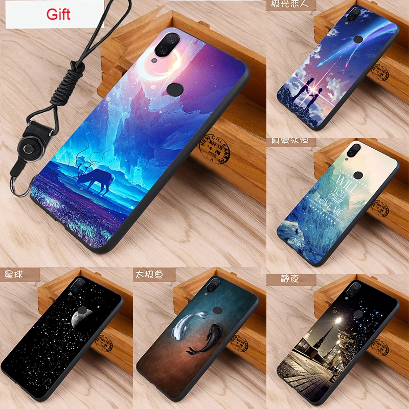 Модный чехол для Xiaomi Redmi Note 7 5 Pro 6 6a Mi 8 Lite чехлы телефонов силиконовый |