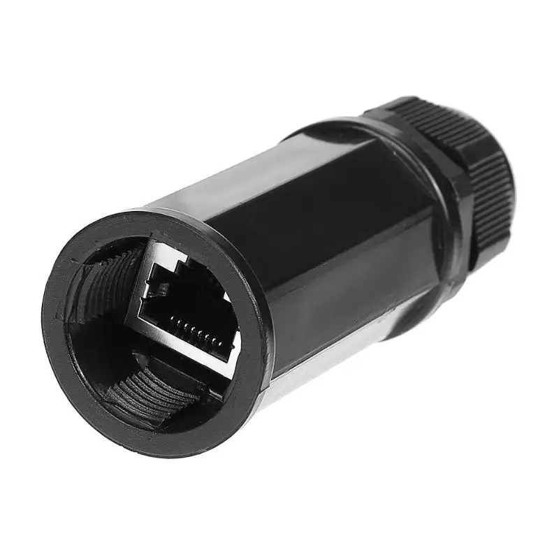 

RJ45 Waterproof Connector Metal Shielded Outdoor Indoor Network Cable Straight Extension Butt Joint approx.110*30mm/4.33*1.18''