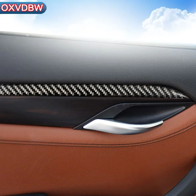 Для BMW X1 E84 4 шт. карбоновое волокно для украшения дверей автомобиля Панель рамка