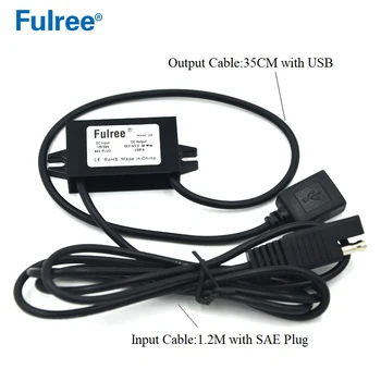 

Quick Charge 3.0 Car 12V to 5V USB Converter Power Supply DC-DC Step Down Module with SAE connector for mobile phone tablet GPS