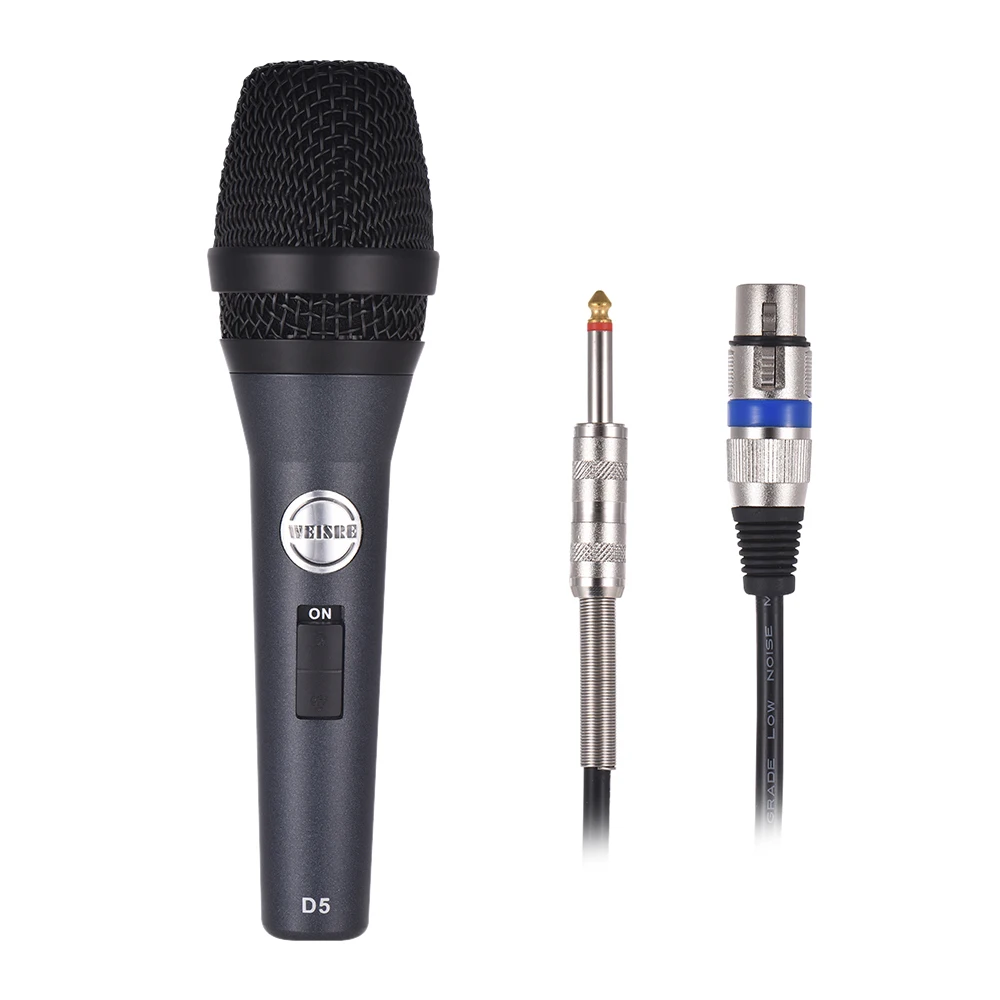 Moving coil Dynamic Handheld Microphone Mic Uni directional Metal