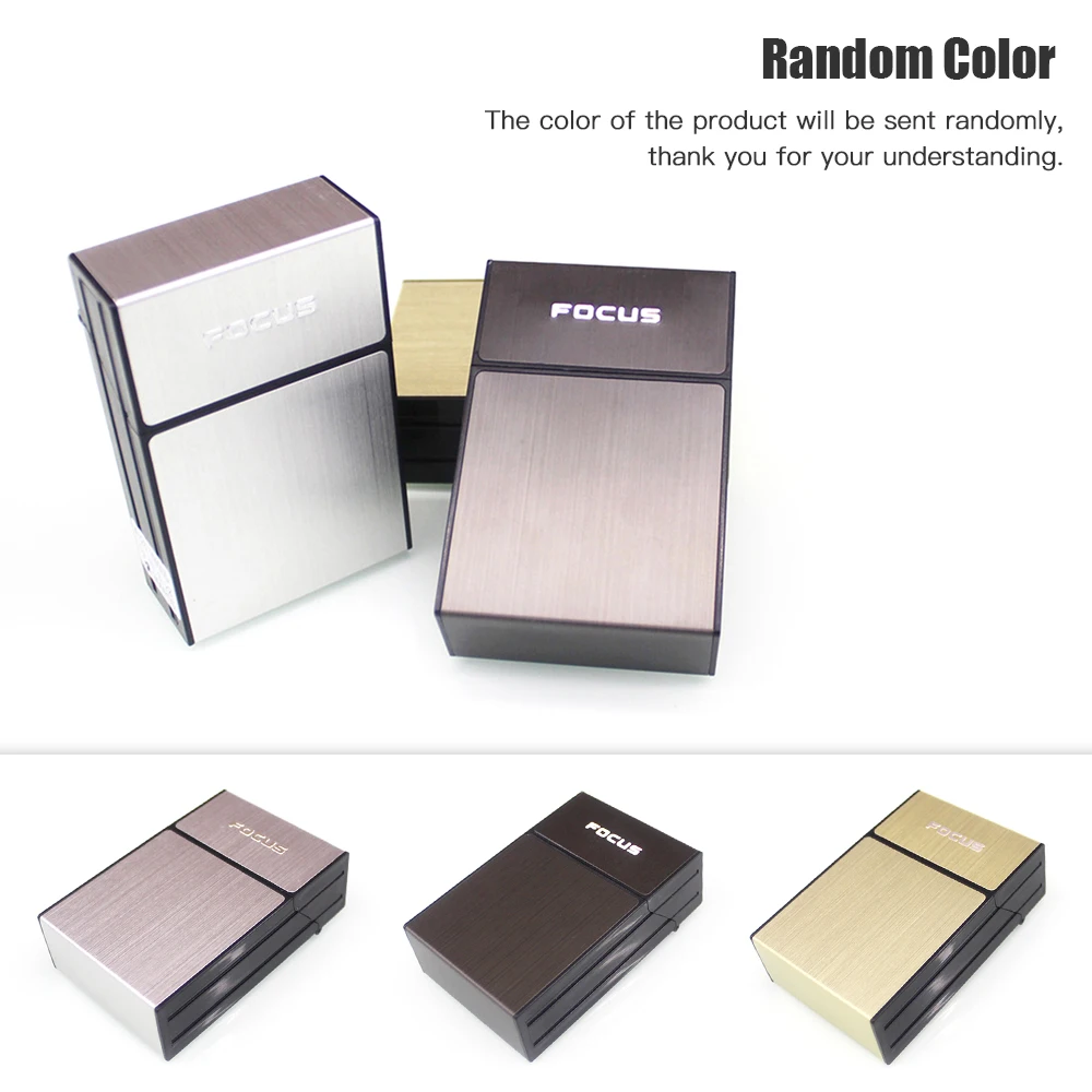 

High Quality Ciagrette Holder Box with Removable USB Electronic Lighter Flameless Windproof Cigarette Case with Lighter 2019 New