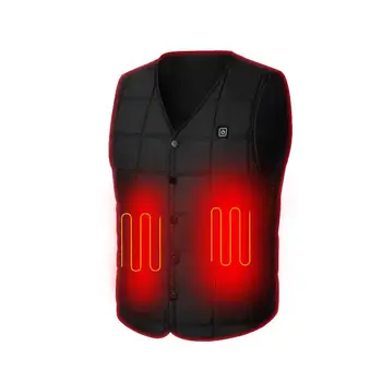 

Winter Intelligent Thermostat Electric Heating Vest USB Charging Warm Adjustable Temperature Heated Clothing Electric Heat Vest